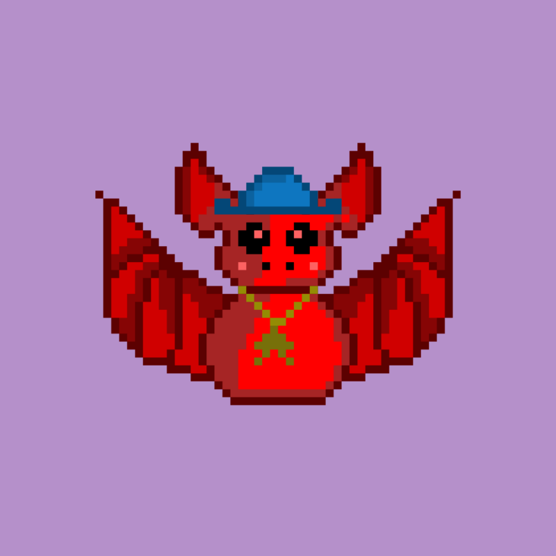 Generative Pixie Bat #9 static token preview